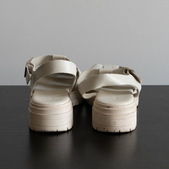 Old Navy Chunky Heel Fisherman Sandals – White | Women’s Size 8 - Picture 4 of 10